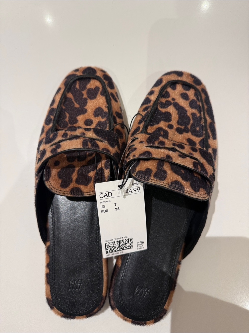 Leopard Print Slip-On Loafers - Brown never work tags on size 7